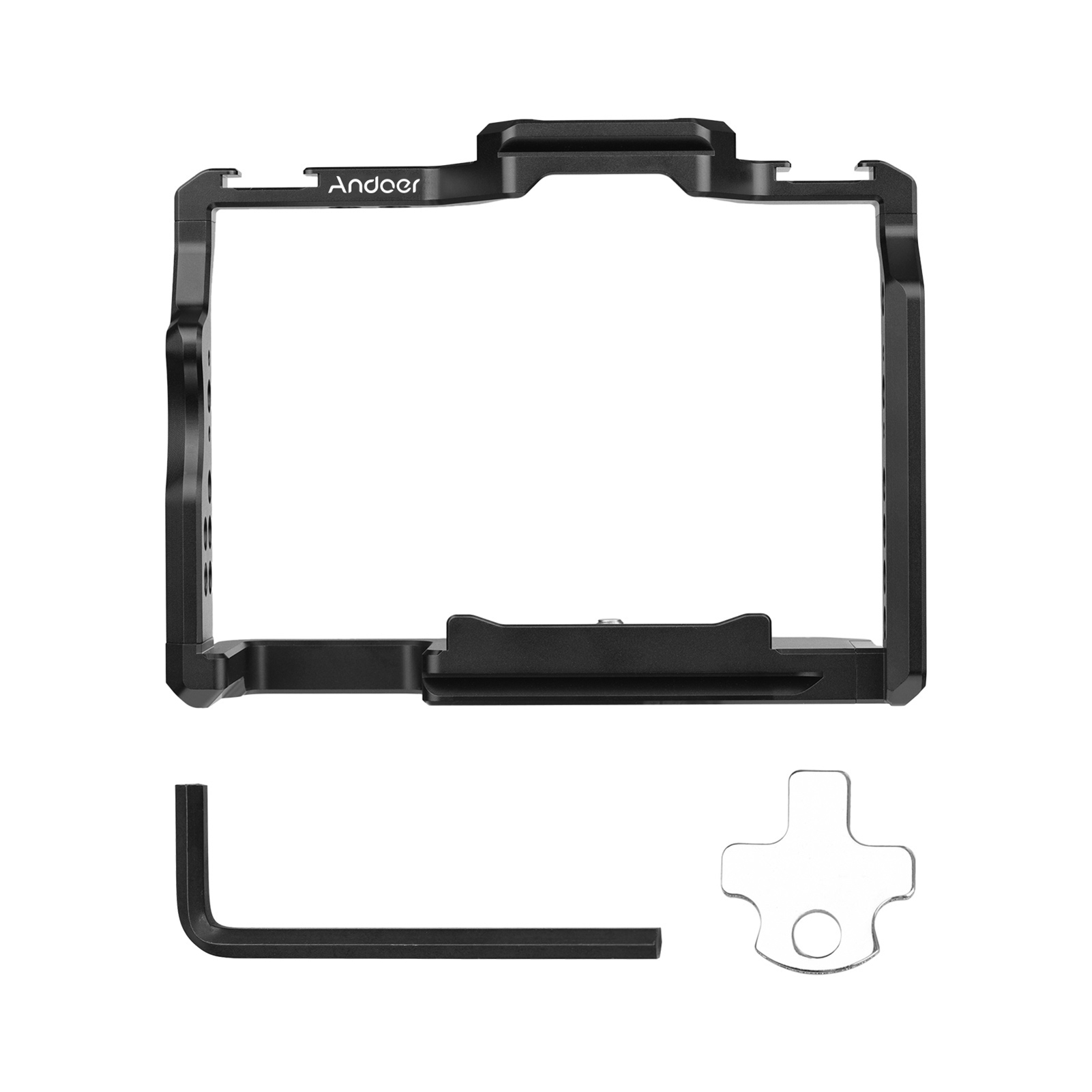 Camera Cage Baseplate - Andoer Camera Cage Aluminum Alloy Video
