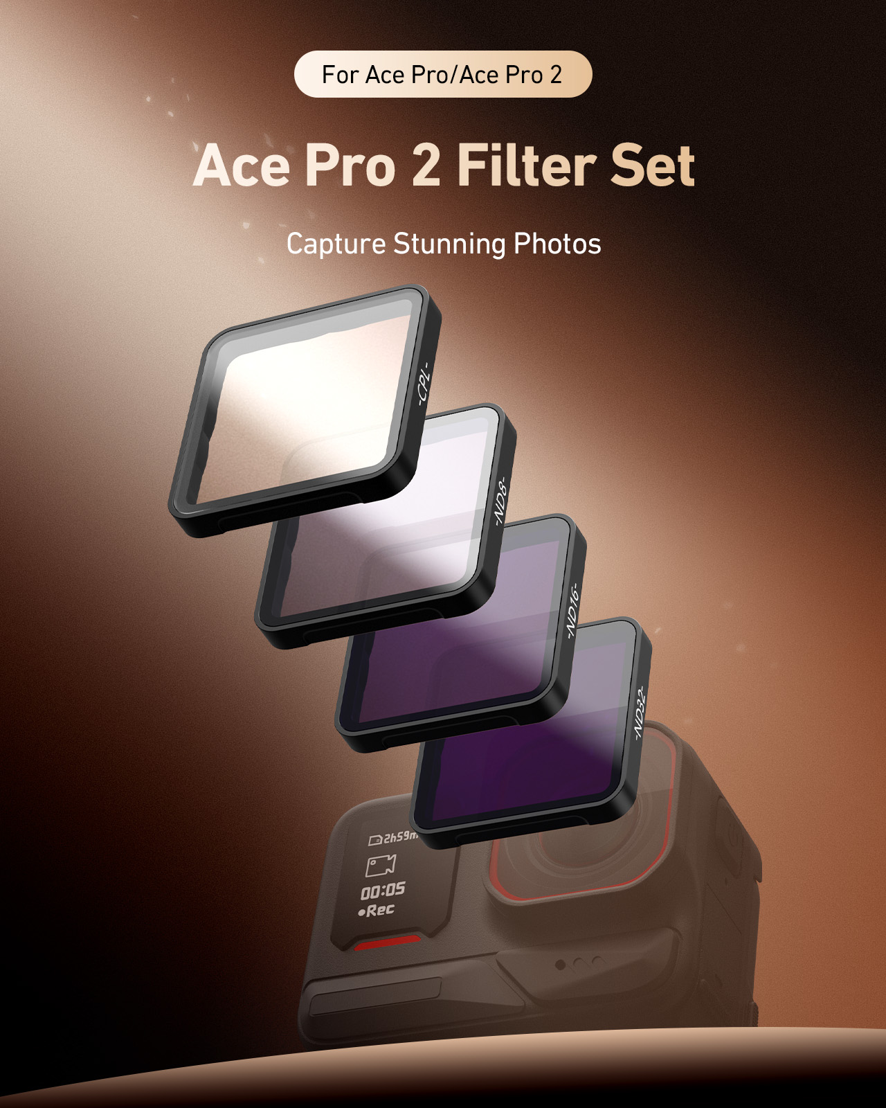 TELESIN CPL ND8 ND16 ND32 Lens - огляд і ціна Nd Filter Set