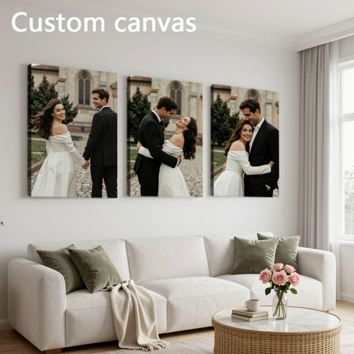 Set of 3 Custom Photo Canvas P - огляд і ціна Photography Ideas