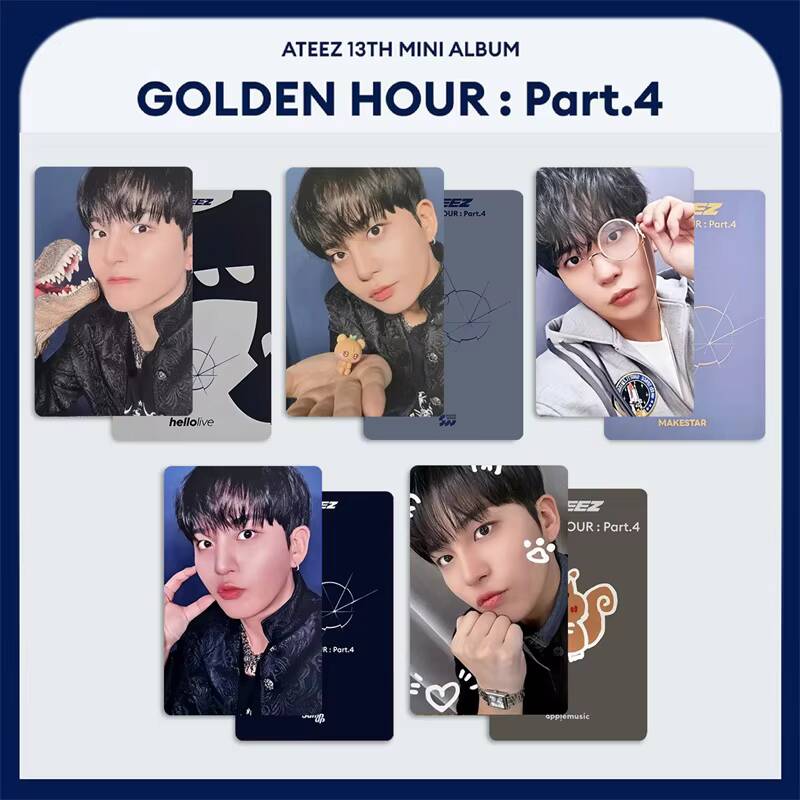 Kpop ATEEZ 5pcs/set GOLDEN HOU - огляд і ціна Photography News