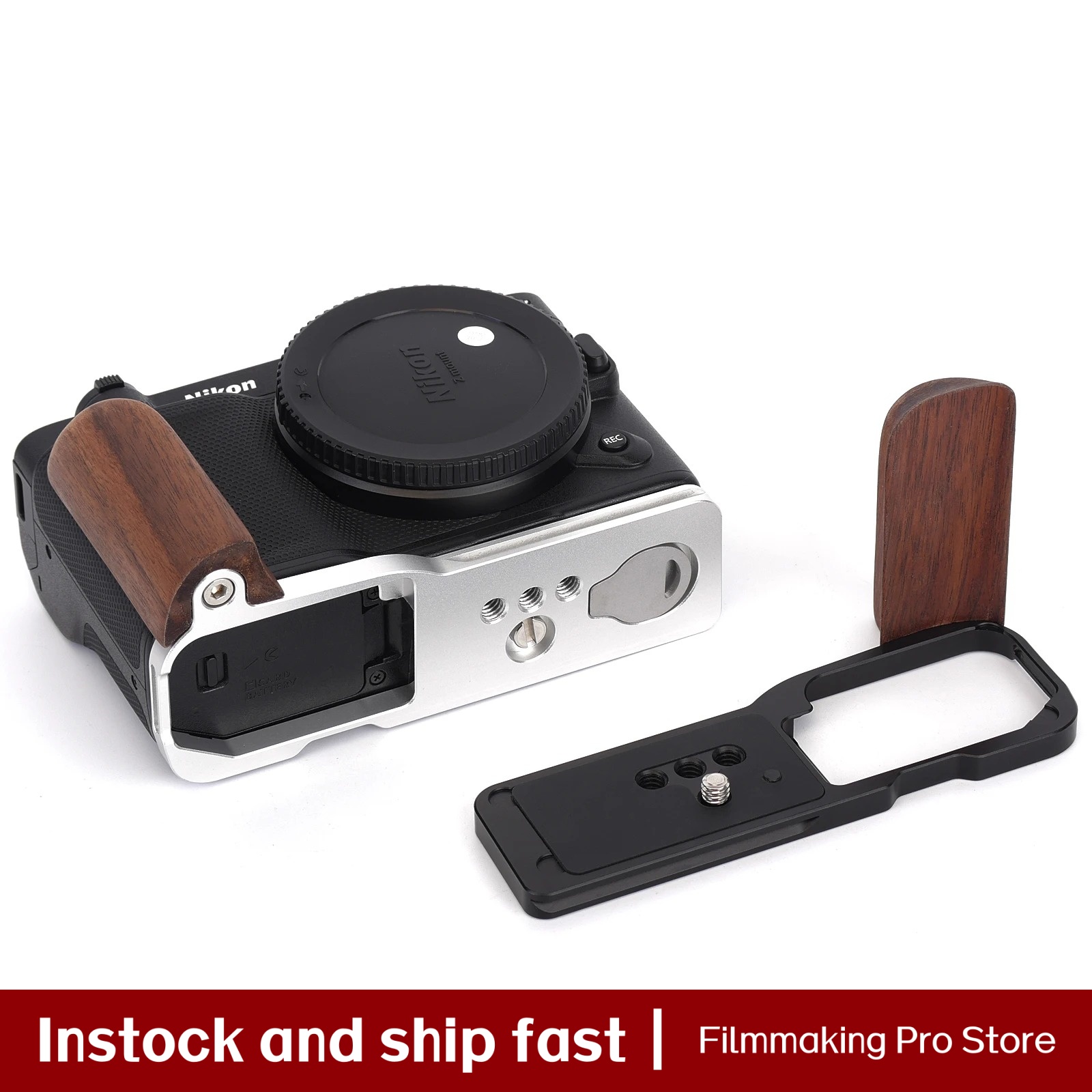 Fittest Wooden Handgrip for Ni - огляд і ціна Camera Cage Baseplate