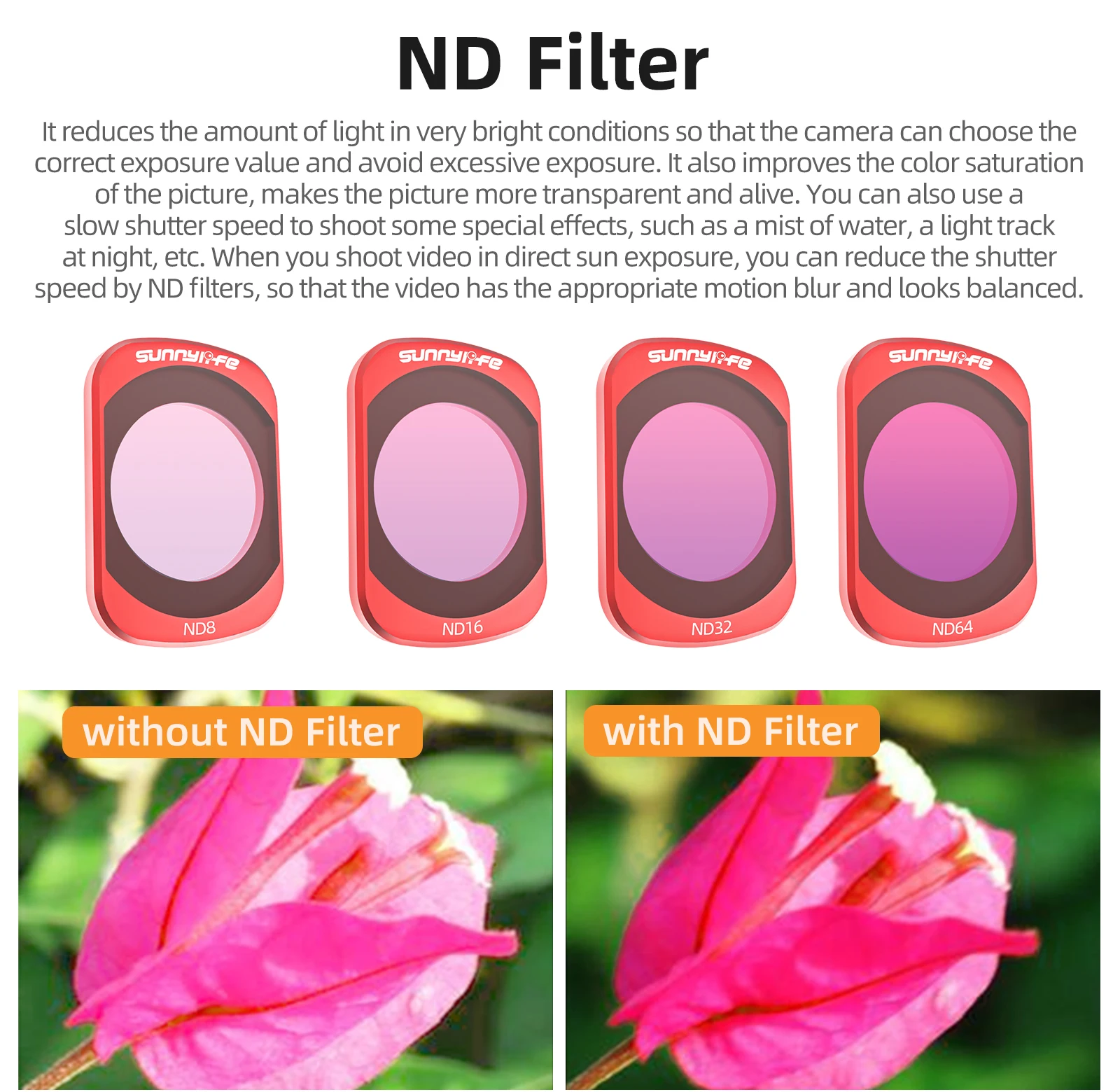 ND Filter Set For DJI Osmo Poc - огляд і ціна Nd Filter Set